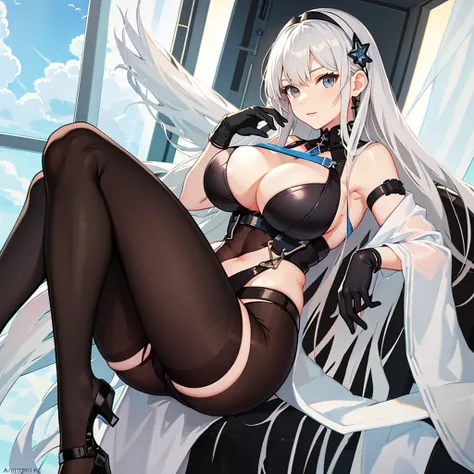 Anime girl with big breasts and big boos poses for camera, from girls frontline, Fine details. girls frontline, Seductive Anime Girl, azur lane style, Trending on ArtStation pixiv, Kantai Collection Style, perfect gray hair girl, best anime 4k konachan wal...