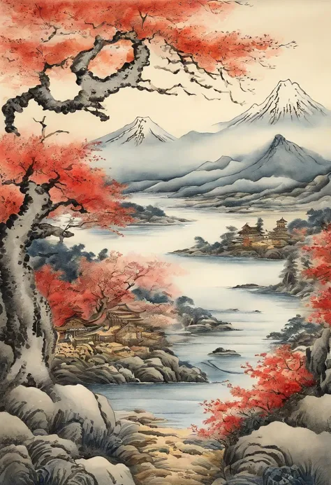 Best Quality, style of hokusai, ukiyoe painting, Hototogisu