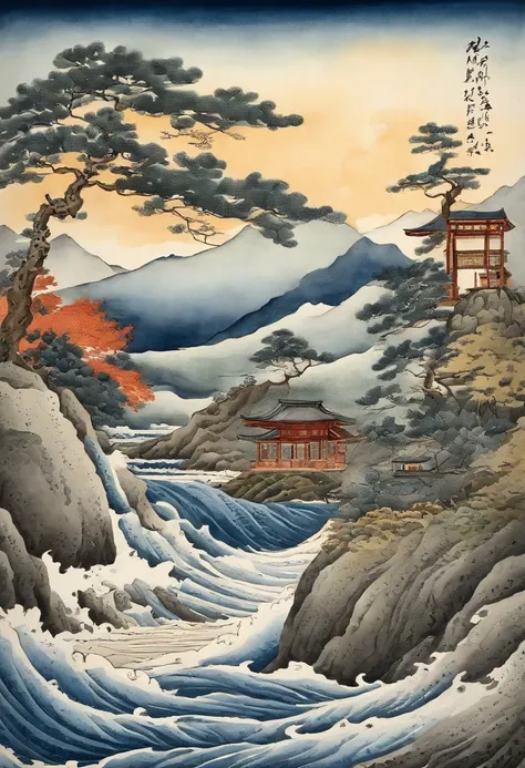 Best Quality, style of hokusai, ukiyoe painting, Hototogisu