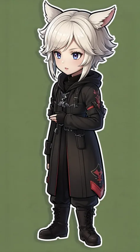 chibi,full body,standing,hydaelyn final fantasy xiv by kangaxx