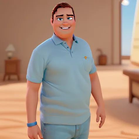 Um homem estilo disney pixar, alta qualidade, melhor qualidade