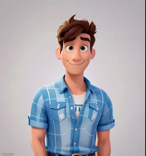 homem estilo disney pixar, alta qualidade, melhor qualidade