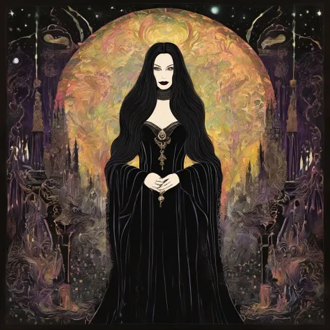 Portrait of Morticia addams