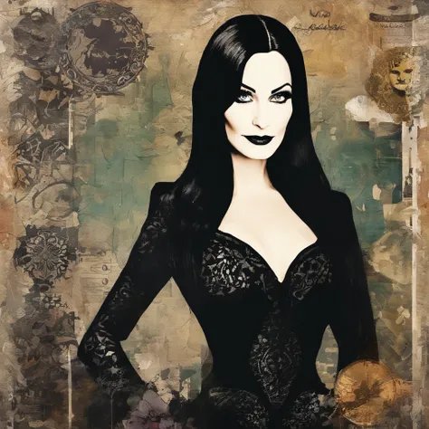 Portrait of Morticia addams