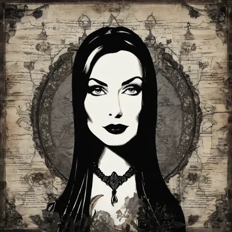 Portrait of Morticia addams