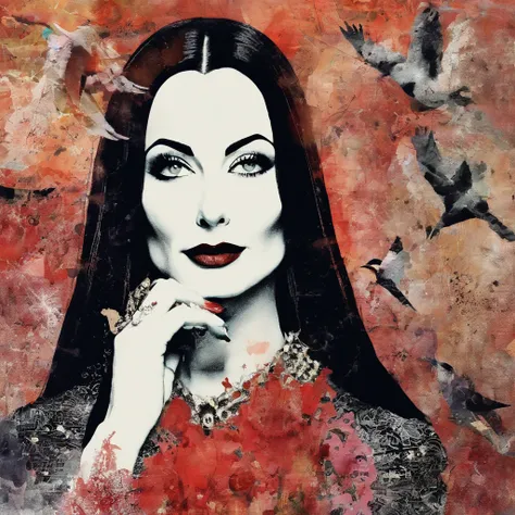 Portrait of Morticia addams