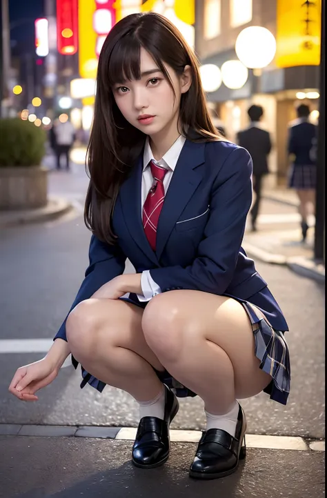 (8k, RAW photo, best quality, masterpiece: 1.2, realistic, photorealistic, high contrast, photon mapping, photonography, photorealistic, ultra-detailed, professional lighting, low angle: 1.2), (1 girl), (solo: 1.5), (full-body), (height is 165 cm), (18-yea...