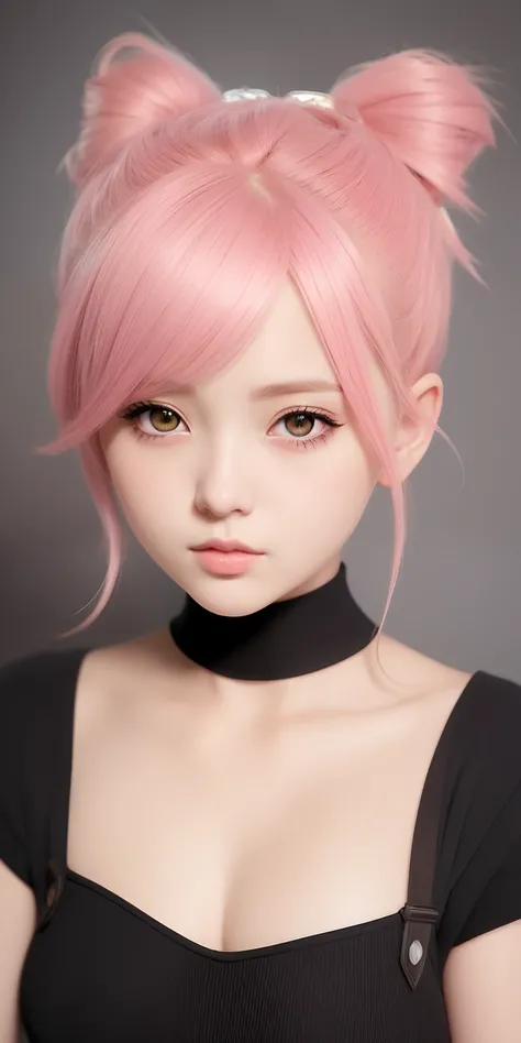 Anime girl with pink hair and a bow in her hair, kawaii retrato realista, Guweiz, portrait of magical young girl, personagem bonito, estilo de arte bonito, anime moe artstyle, character art of maple story, retrato bonito, retrato bonito da menina do anime,...