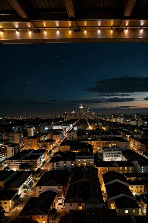 467731546 en la ciudad de noche viendo los edificios iluminados