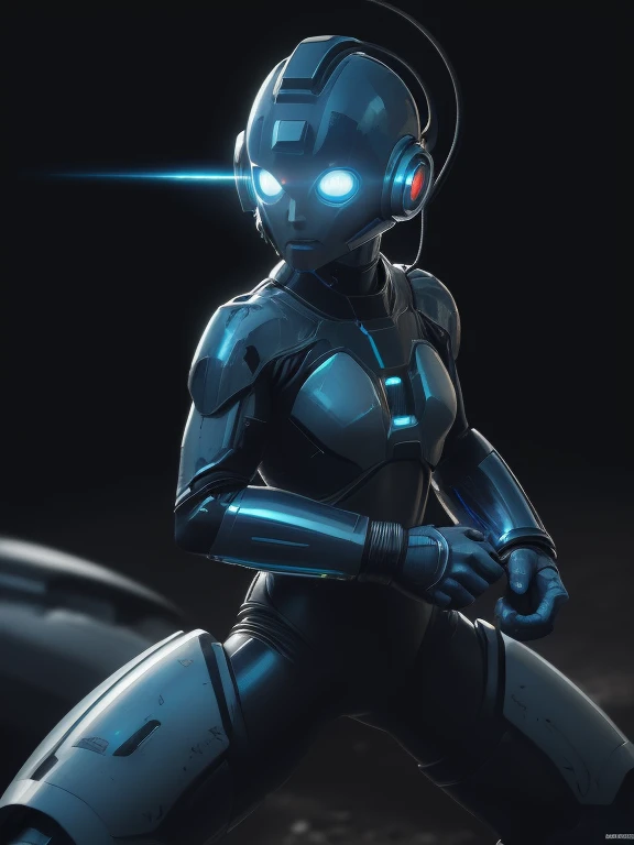 "(best quality,highres,ultra-detailed),(realistic,photorealistic:1.37),(vivid colors:1.1),(hdr),megaman,super cyborg,cybernetic ...