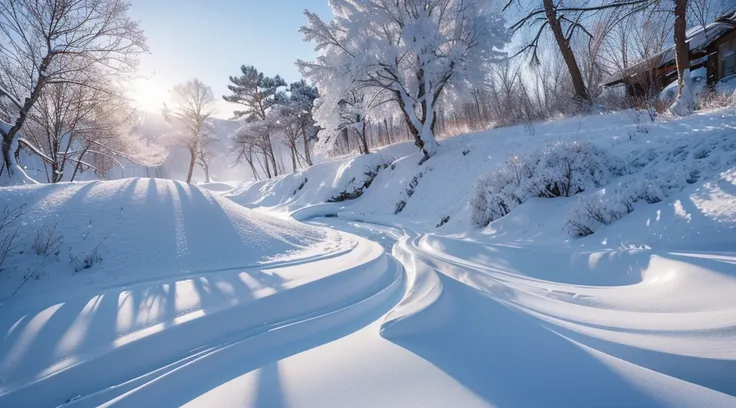 In the cold winter months，The ground is covered with a thick layer of snow，Its as if the world is dressed in white。Sin embargo，This is not enough，Nature also quietly embellishes its most precious gifts。

When you wake up to the first rays of sunlight in th...