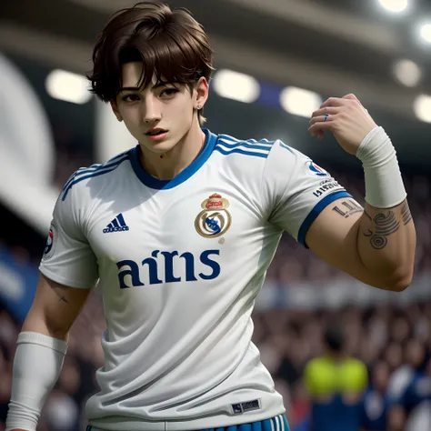 jungkook loiro jogador do real madrid