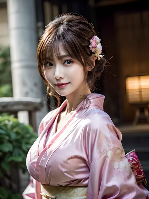 (masutepiece:1.3, Photorealsitic:1.4, 8K), top-quality, ​masterpiece, 超A high resolution, Perfect dynamic composition, Highly detailed skin and facial texture:1.3, A detailed eye, Detailed limbs, Spring Night Fireworks Display, Cherry blossoms are dancing,...