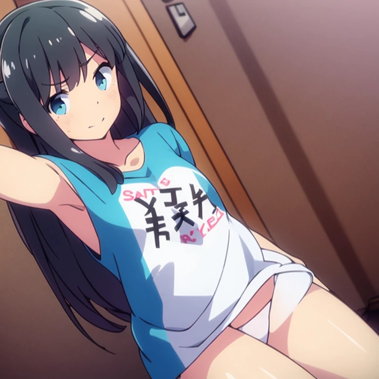 oversized t-shirt, Panties,