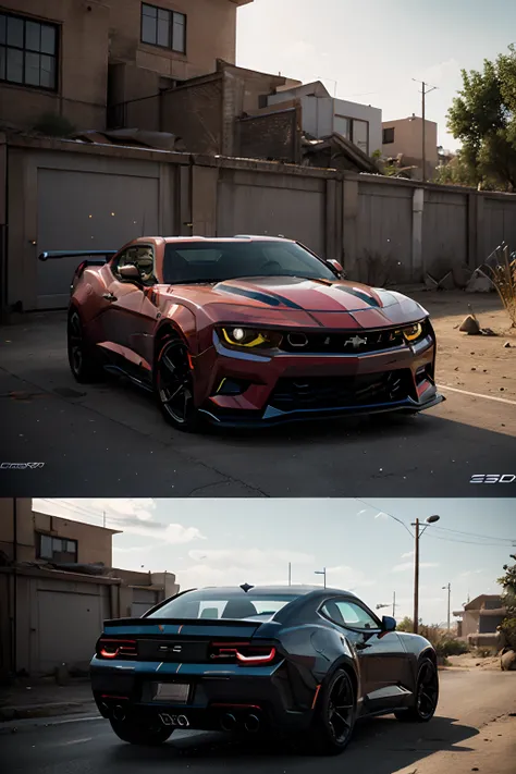 Camaro ss environment concept for rendering, Realistic, UHD, Details,