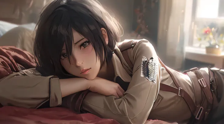 Anime girl lying on bed with arms crossed, 4k anime wallpapers, Anime wallpaper 4K, 4k anime wallpapers, Realistic anime art, Makoto Shinkai e artistic germ, Anime art wallpaper 4k, Anime art wallpaper 4k, Anime art wallpaper 8k, Art is not the Guweiz styl...