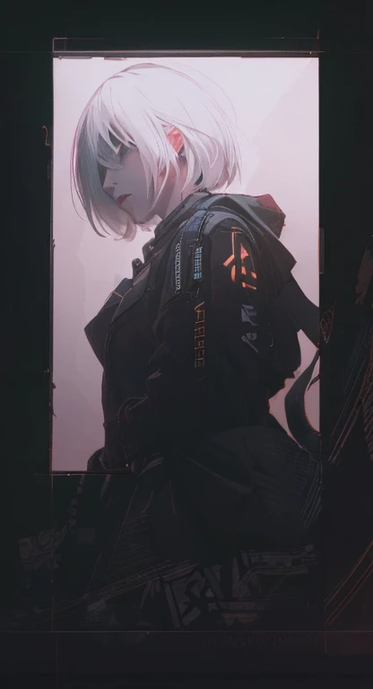 ((La mejor calidad)), ((obra maestra)), (muy detallado:1.3), ...............................................................................................................................................3D, Beautiful (cyberpunk:1.3) Mujer hacker, peinado ...