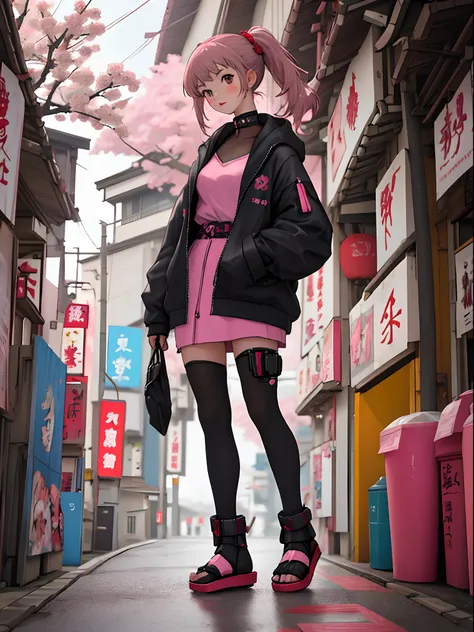 Japan Doll Cyberpunk Sakura Japan Girl Cute Full Body