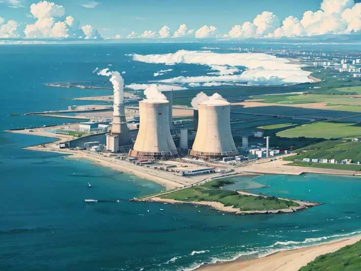 Nuclear power plants by the sea