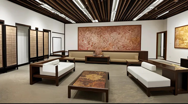 Showroom design、Interior space、high-class、batik