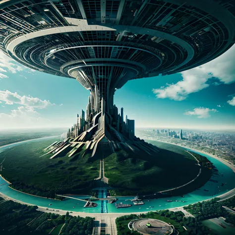 Dystopia world, beautiful but weird at the same time with environment foreign to humans. In 4k