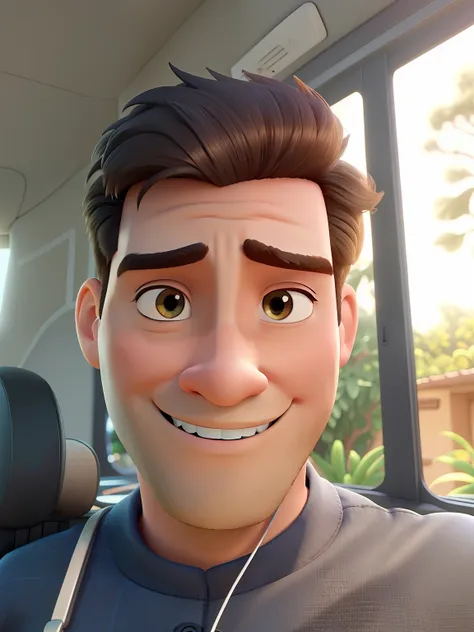 Um homem estilo disney pixar, alta qualidade, melhor qualidade