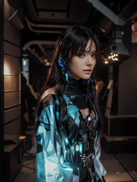 Change background cyberpunk hot girl , realistic face , 8K , ultra realistic