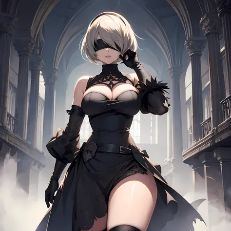 2b nier automata in darksouls, sfw, no blindfold