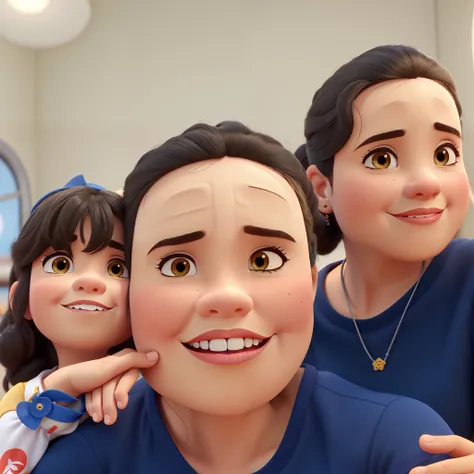 Menina, pai, mami , Disney pixar |