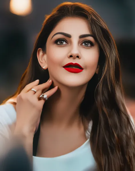 (editorial photograph of a young Indian women in red lips), karla ortiz, (highly detailed face:1.4) (smile:0.7) (backround 5 star hotel , moody, private study:1.3) POV, by lee jeffries, nikon d850, film stock photograph ,4 kodak portra 400 ,camera f1.6 len...