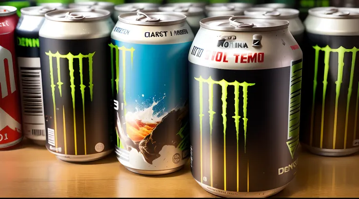 A can of monster energy with name "Dennis" on the top