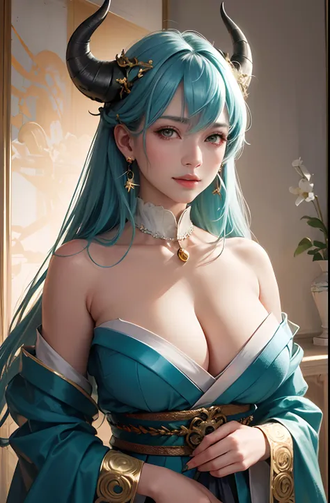 (masterpiece, top quality, best quality, official art, beautiful and aesthetic:1.2), (1girl), blue gold extreme detailed,colorful,highest detailed, official art, unity 8k wallpaper, ultra detailed, beautiful and aesthetic, photo framed inside a golden orna...