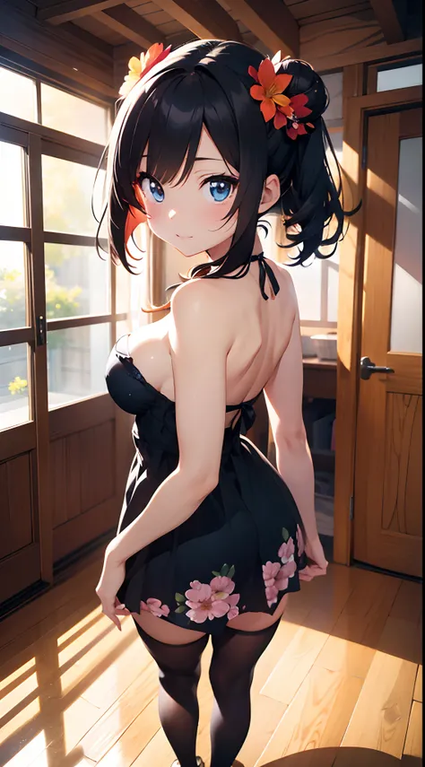 8k HD resolution, (masterpiece), best quality, expressive eyes, perfect face, Higly detailed, Professional art, vivid colours, 135 lens, natural lighting, ((bokeh)), (depth of field), Concept: Anime waifu whose eyes are particularly striking and captivatin...