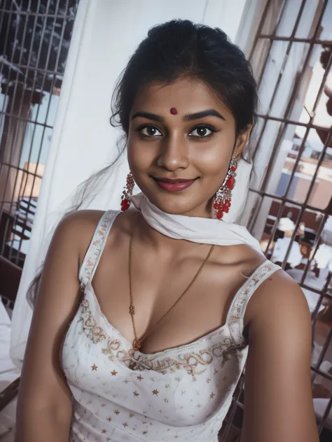 (editorial photograph of a young indian women in closup shoot of vedika), karla ortiz, (highly detailed face:1.4) (smile:0.7) (backround 5 star hotel , moody, private study:1.3) POV, by lee jeffries, nikon d850, film stock photograph ,4 kodak portra 400 ,c...