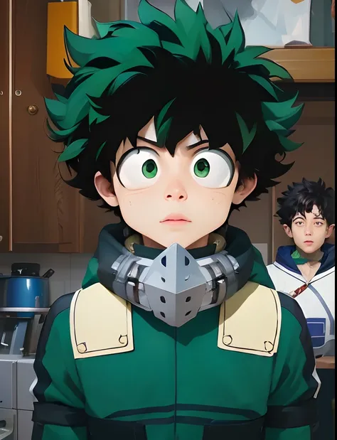 Hyperrealistic version of Midoriya, hyperdetailed, 8k, hyperrealistic