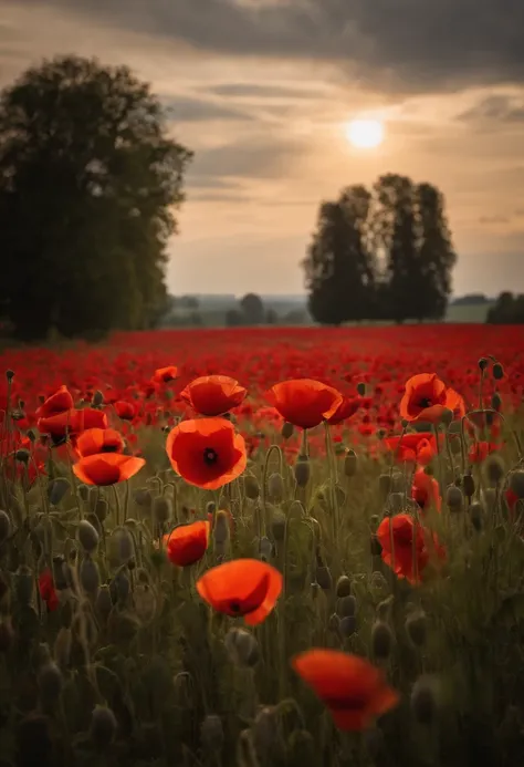 In Flanders fields the poppies blow
Between the crosses, row on row,
    That mark our place; and in the sky
    The larks, still bravely singing, fly
Scarce heard amid the guns below.

We are the Dead. Short days ago
We lived, felt dawn, saw sunset glow,
...