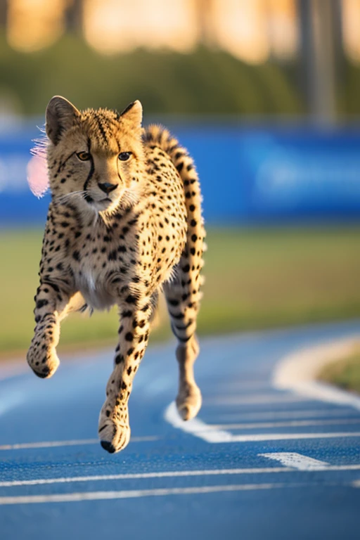 Running cheetah