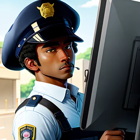 Anime racist cop