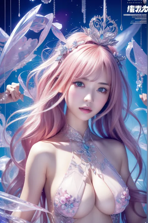 nsfw、crystal cover、the upper part of the body、alternate color、​masterpiece、detailed illustration、realisitic、pixiv top quality、ex...