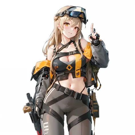 anime girl with gun and helmet pointing at something, from girls frontline, fine details. girls frontline, girls frontline cg, girls frontline style, girls frontline universe, mechanized soldier girl, girls frontline, from the azur lane videogame, kantai c...