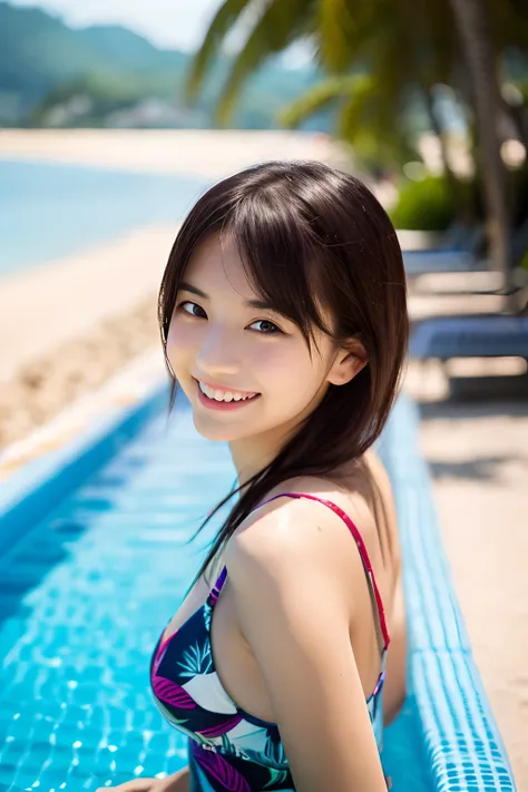 Best Quality、 in 8K、 soio、18year old、 fully body photo、 japanes、Raw photo、 Perfect body line、 A smile、 Idol face,、Digital SLR、Sophisticated、 A dark-haired、 drooing eyes、Japanese high school  girl、kawaii faces、dark brown eyes、eyes glowing eyes、Beautie、Charm...