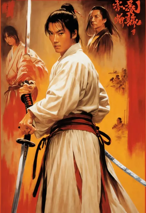 The sword，big sword，epee，Chinese martial arts，filmposter