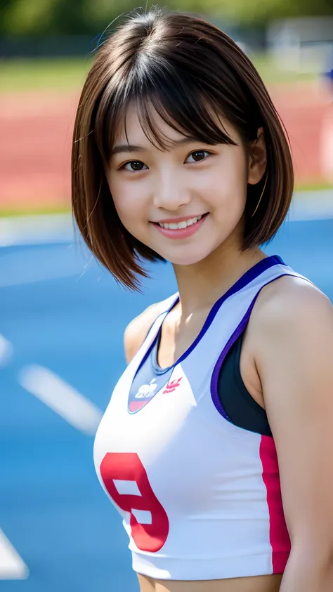 Best-Quality, Masterpiece, Ultra-High-Resolution, (Photorealistic:1.4), Raw-Photo, Hyper-Detailed, 

1girl, 10-years-old, Japanese famous idol, 

very beautiful black hair, short-cut-hairstyle, extremely cute face like a the most popular Japanese idol, ama...