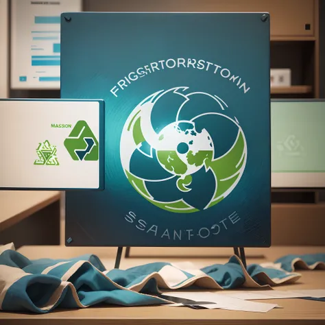 Mason, an environmental protection technology company, engaged in second-hand clothing, sorting, design a LOGO, including regional elements, environmental elements --auto --s2