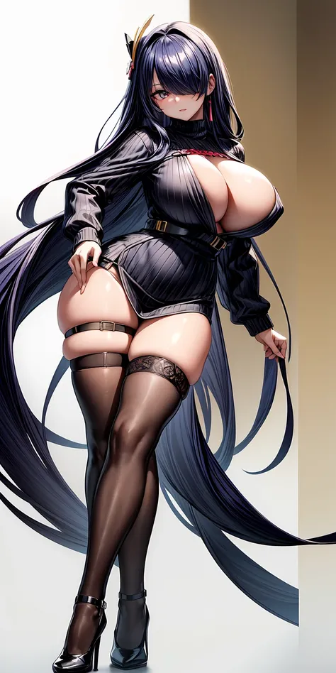 (((masterpiece, best quality:1.1))), highres, Manga, (ultra-detailed), (((1girl))),(((solo:1.5))),light makeup, large_breasts, mature female, seductive, elegant, stylish,sexy, (upright),curvy, beautiful legs, perfect body, beautiful woman, (beautiful detai...