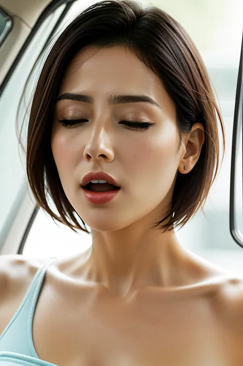 masutepiece,,award - winning photo, extremely detailed, edgorgasm,face focus, (woman with mouth open and eyes closed ), 18year o...