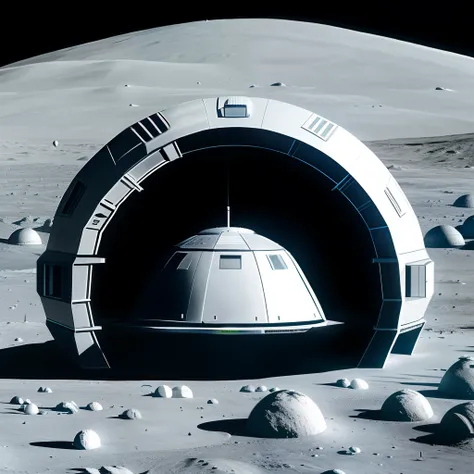 Alien Hut on the Moon