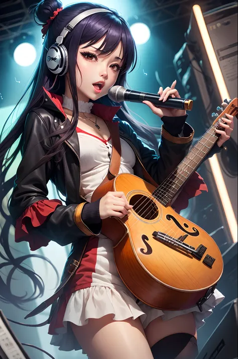 Anime Character with music instrument