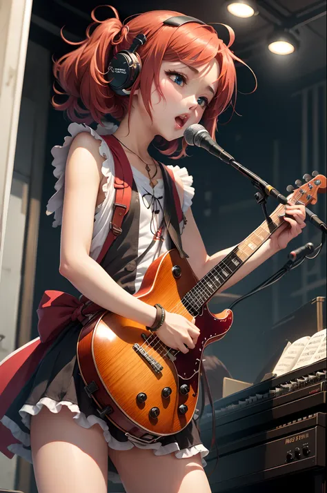 Anime Character with music instrument