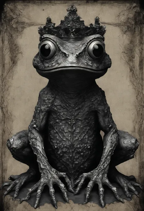 Demonic Frog, Evil Toad, Bipedal